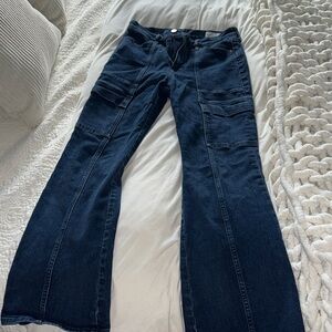 GAP Indigo High-Rise 70s Flare Jeans